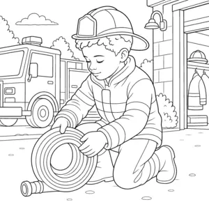 Page from the firefighter book